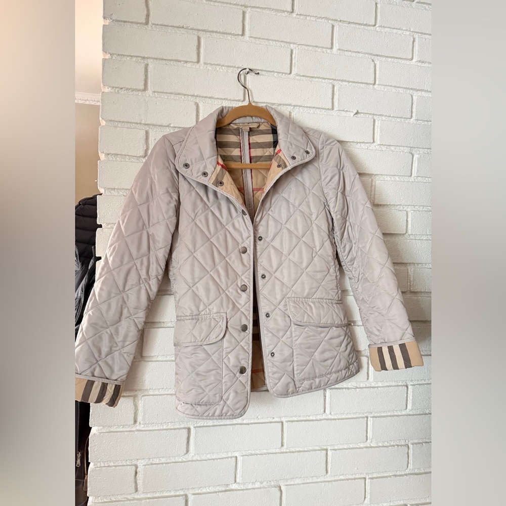 Burberry Brit quilted jacket beige XS